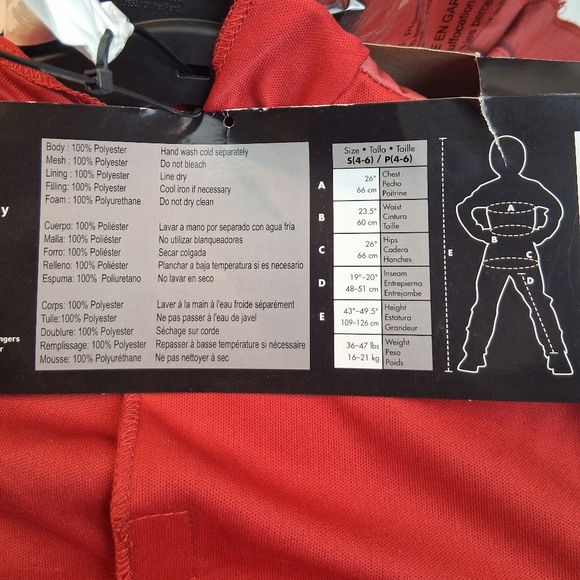 Power Rangers Red Kids Costume w/ Helmet - Picture 4 of 4